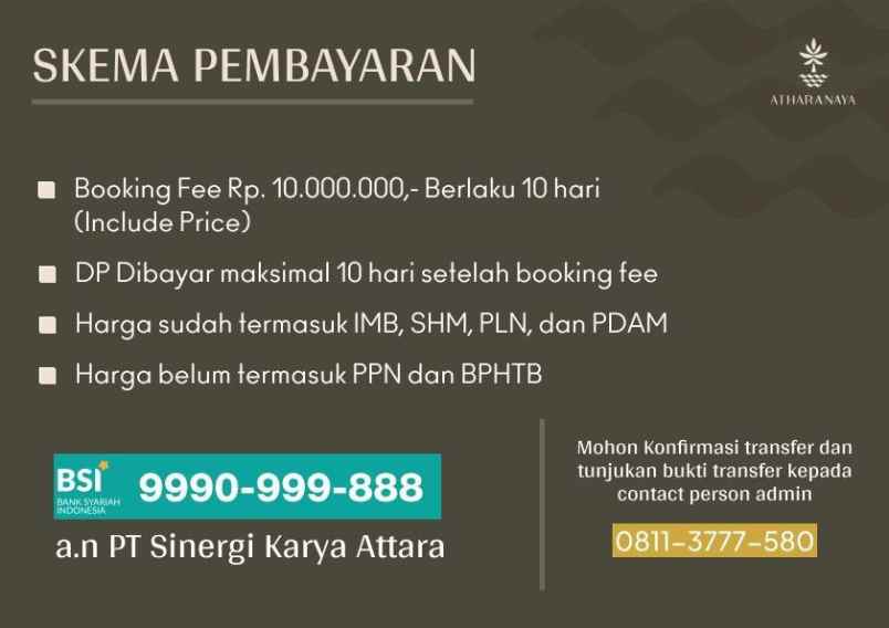 dijual villa atharanaya