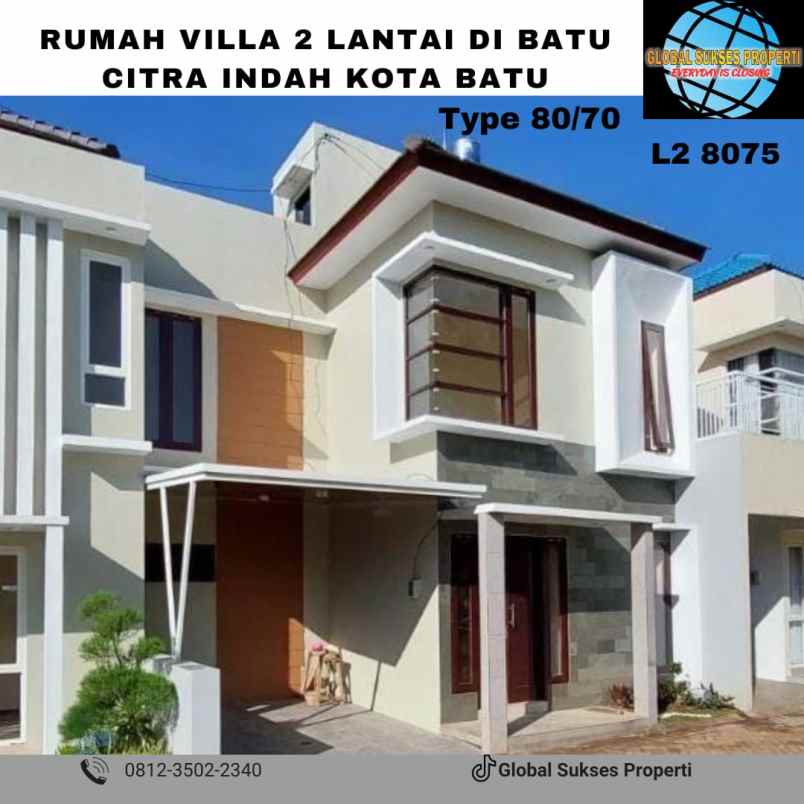 dijual villa batu citra indah