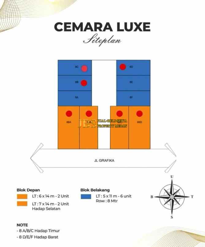 dijual villa cemara luxe jalan grafika