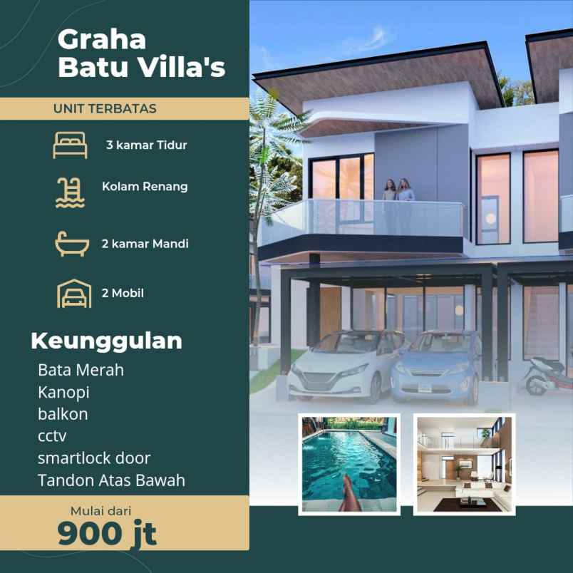 dijual villa graha batu villas oro oro ombo