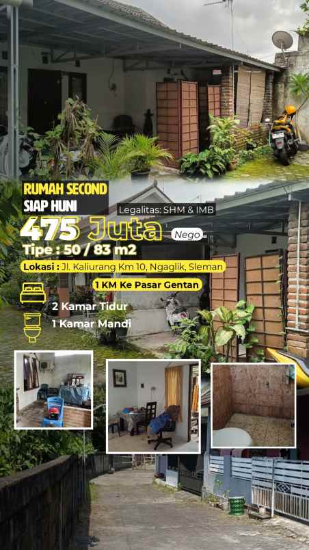 dijual villa jl kaliurang km 10