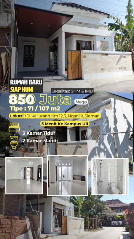 dijual villa jl kaliurang km 12 5