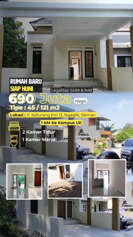 dijual villa jl kaliurang km 13