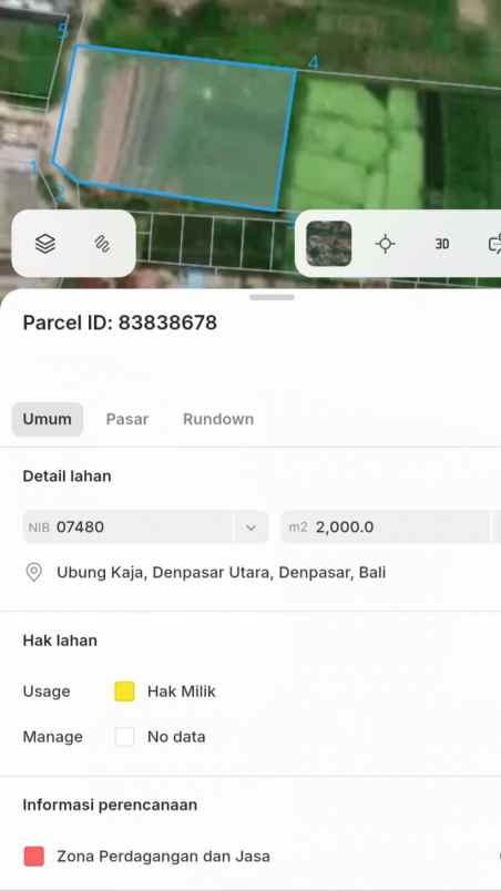 disewakan tanah cargo