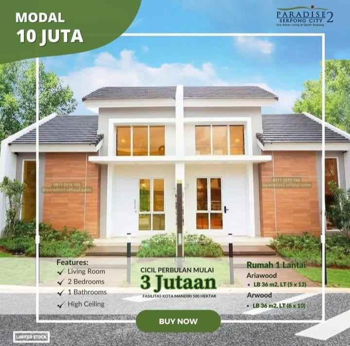 hunian nyaman dan asri modal 10 juta angsuran 3jutaan