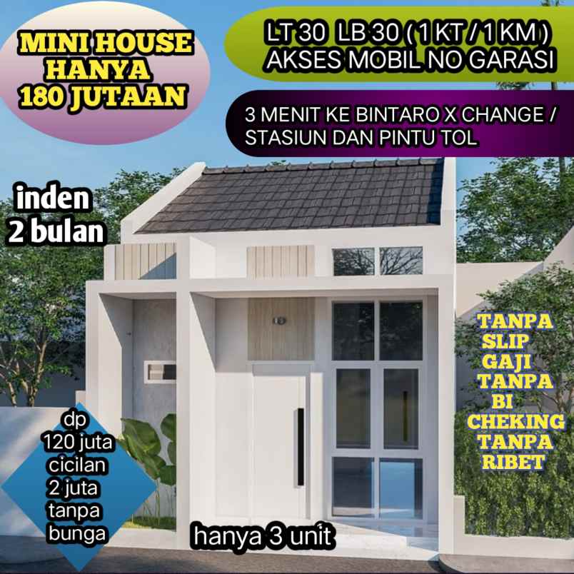 inden rumah minimalis hanya 170 juta
