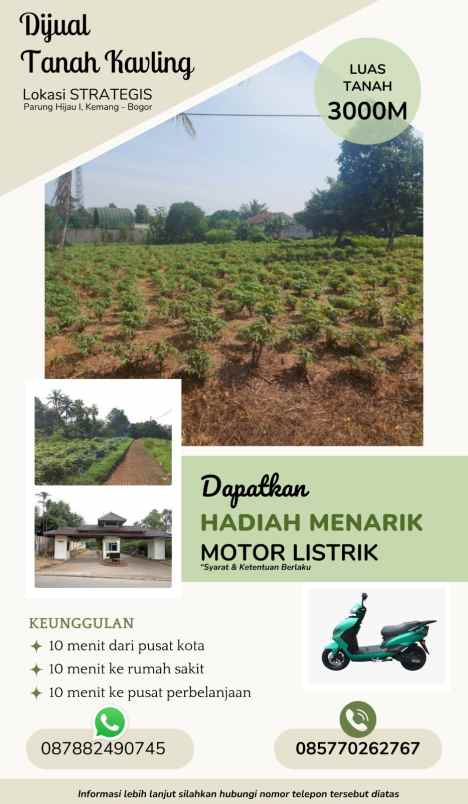 jual tanah kavling lokasi strategis