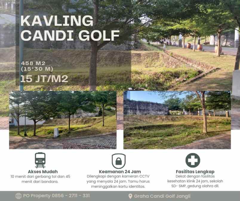 kavling siap bangun graha candi golf jangli semarang