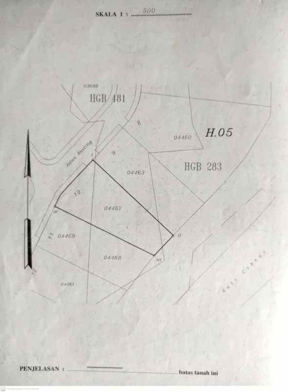 la 1130 dijual cepat tanah dicitra gran cibubur