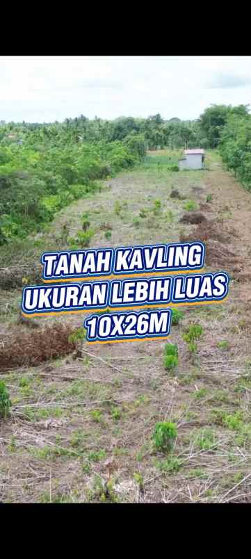 miliki tanah bersertipikat ukuran luas 10x26m