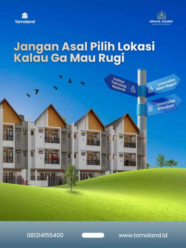 profit 10 juta bulan kost 8 kamar 1 m dekat ub malang