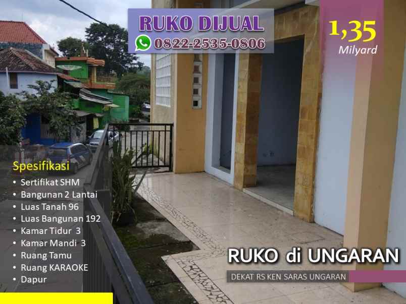 ruko gudang kantor kawasan hiburan tegalpanas