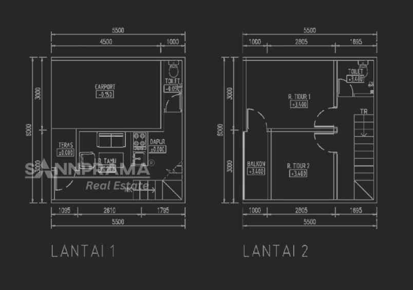 rumah 2 lantai 470 jutaan masuk mobil cilodong letam