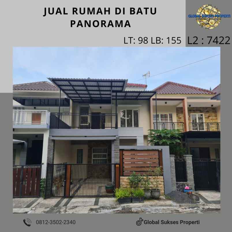 rumah bagus cantik siap huni di pusat kota batu