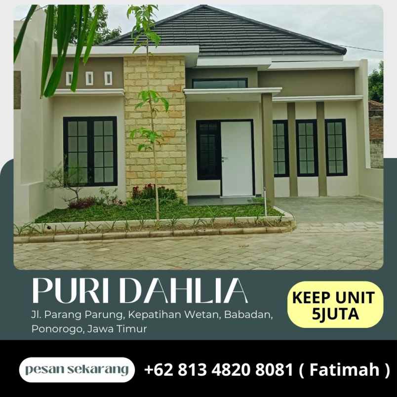 rumah baru di kota ponorogo