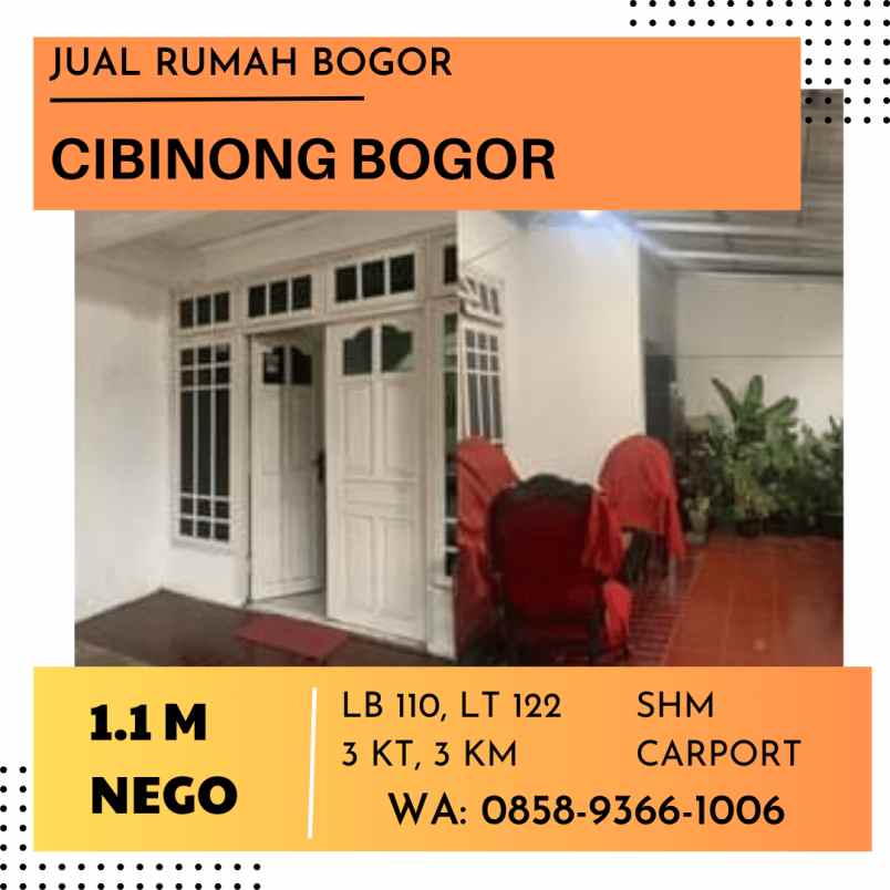 rumah bogor cibinong cakep 2 lantai dekat ccm