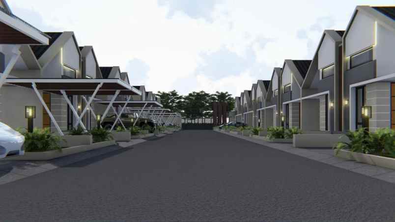 rumah cash konsep townhouse asri dan nyaman