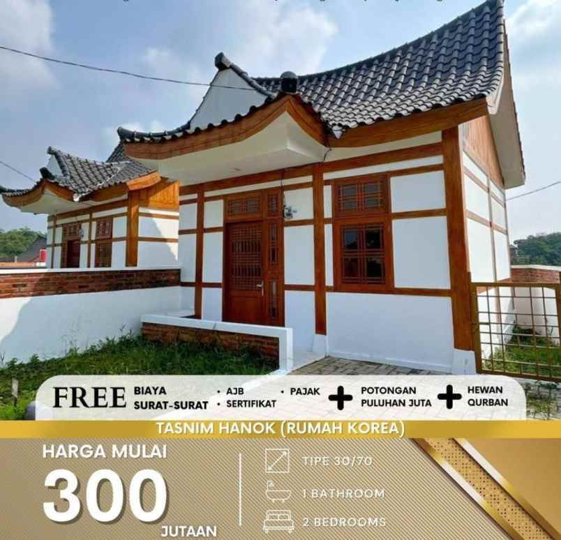 rumah desain korea murah di bogor siap huni dekat ipb