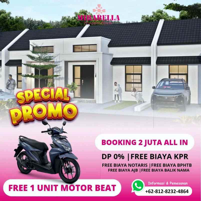 rumah dijual mirabella nusantara babelan bekasi