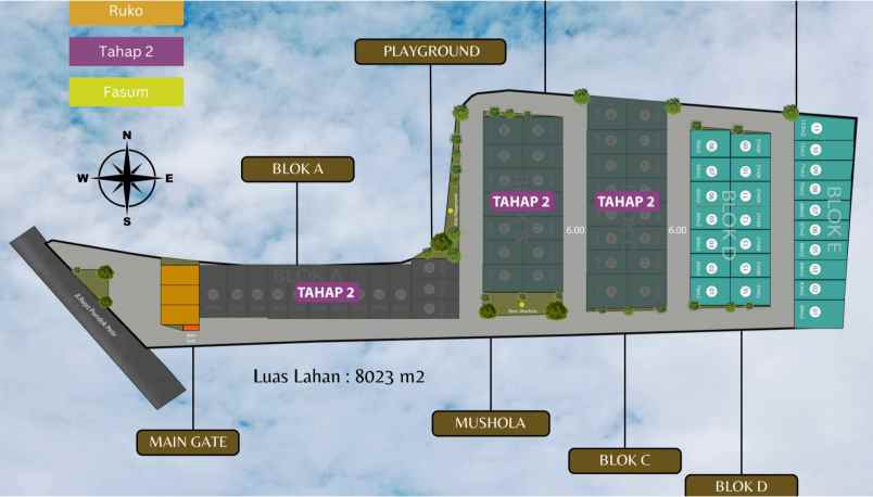 rumah dp0 cluster gardenia 5 juta all in south jakarta