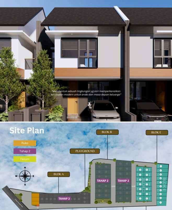 rumah dp0 cluster gardenia 5 juta all in south jakarta