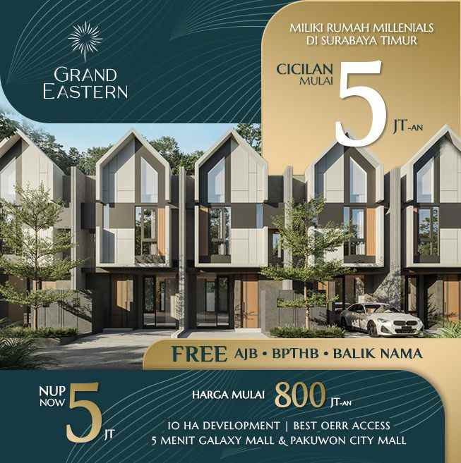 rumah harga 800 jutaan private cluster grand eastern