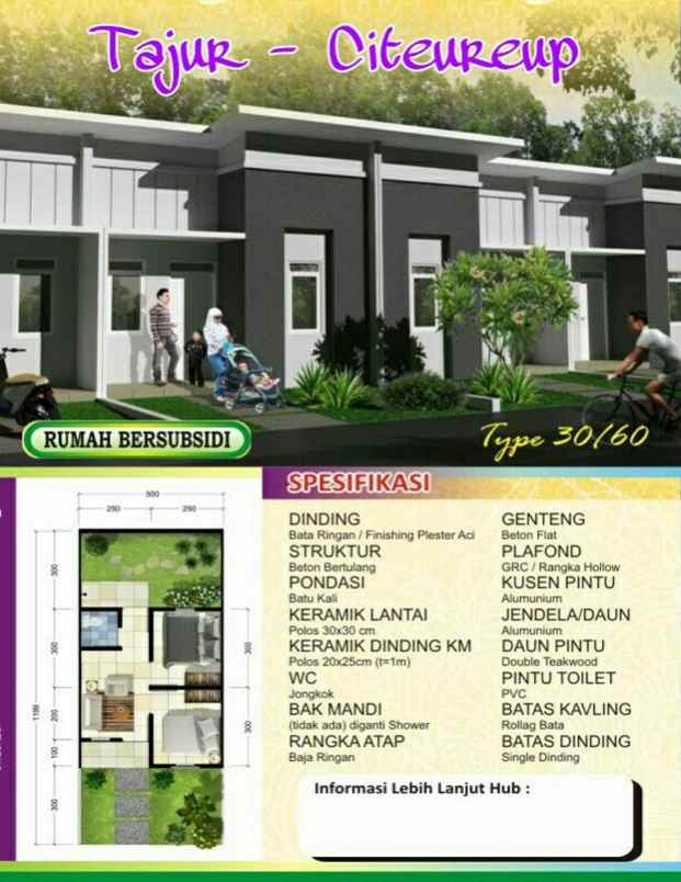 rumah jl perum bumi tajur raya