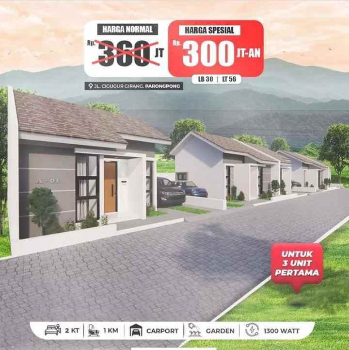 rumah murah 300jt di bandung