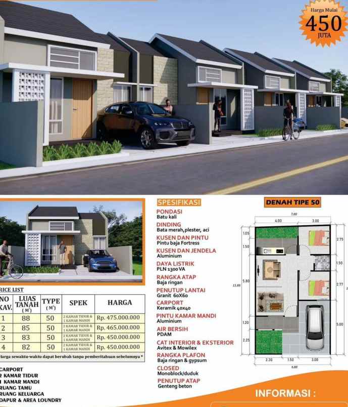 rumah murah 400 jutaan di godean sleman