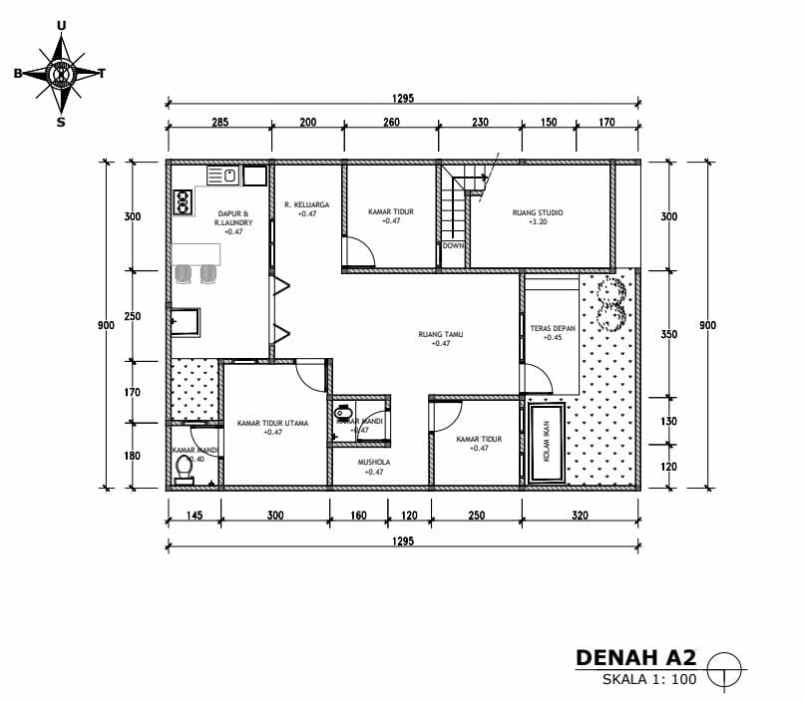 rumah murah di bangunjiwo bebas desain tampak depan