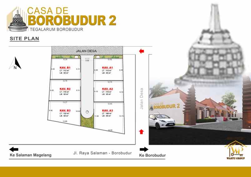 rumah murah strategis di desa wisata borobudur