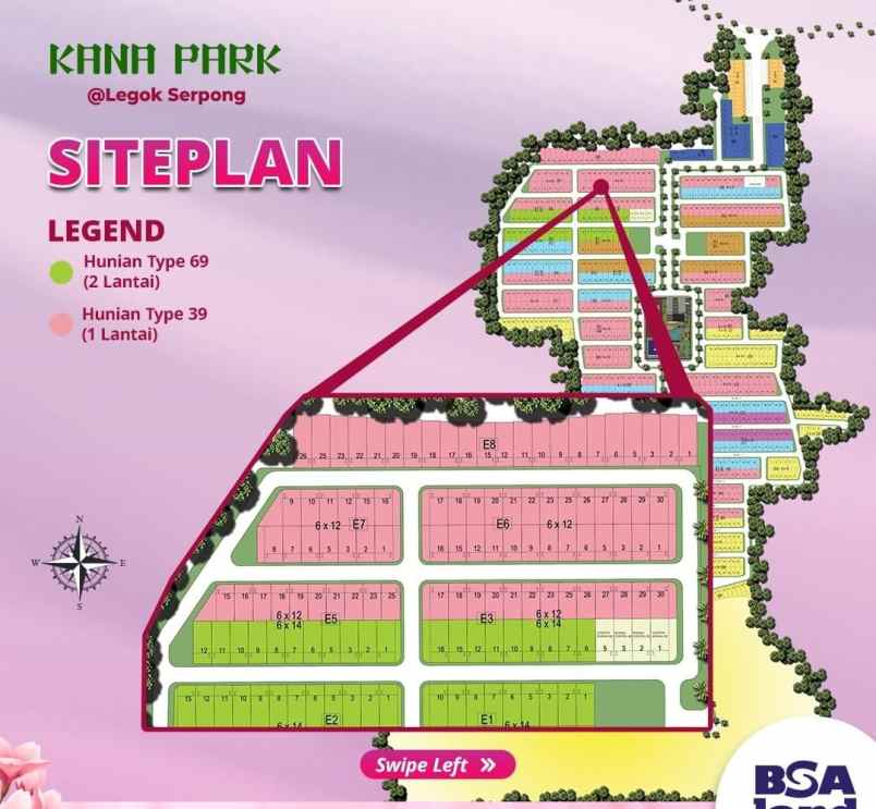 rumah nempel bsd cicilan 3 jutaan ready stock free ppn