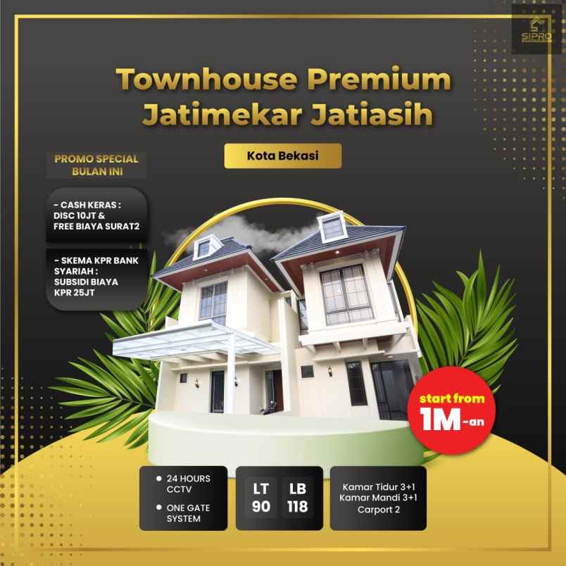 rumah siap huni hanya 1 4 m an desain modern classic