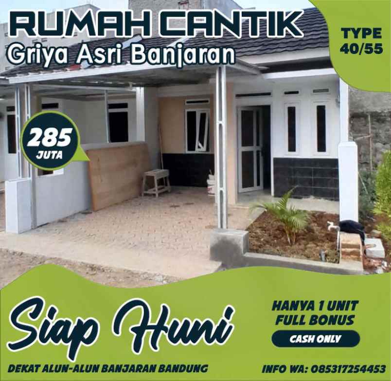 rumah siap huni murah banjaran dekat alun alun