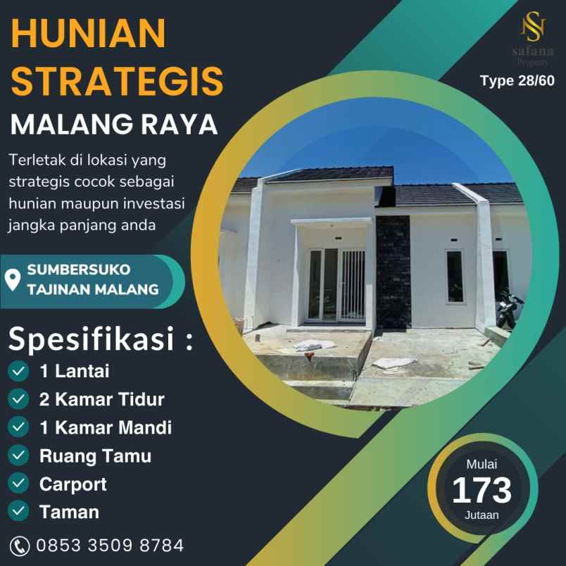 rumah subsidi dekat sd model malang