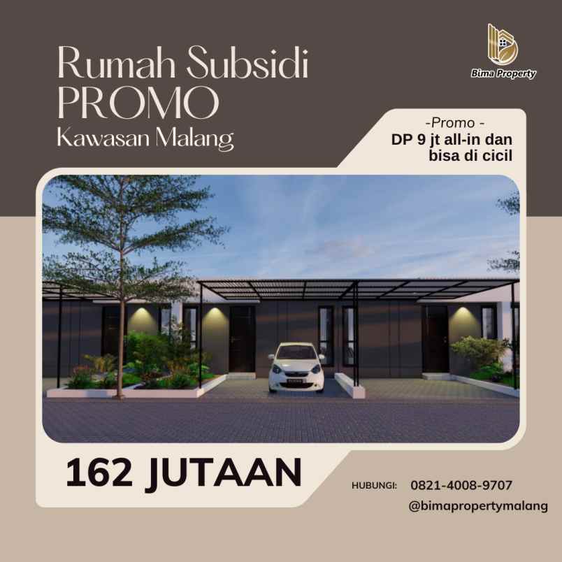 rumah subsidi promo dp 9 jt hanya di malang