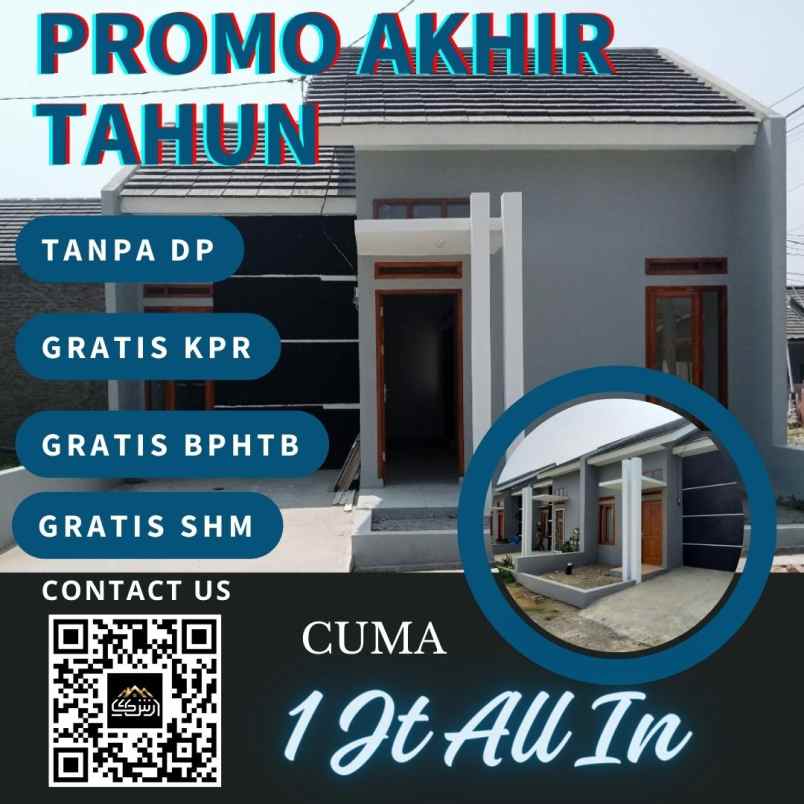 rumah syariah murah gratis biaya2 cukup 1juta all in