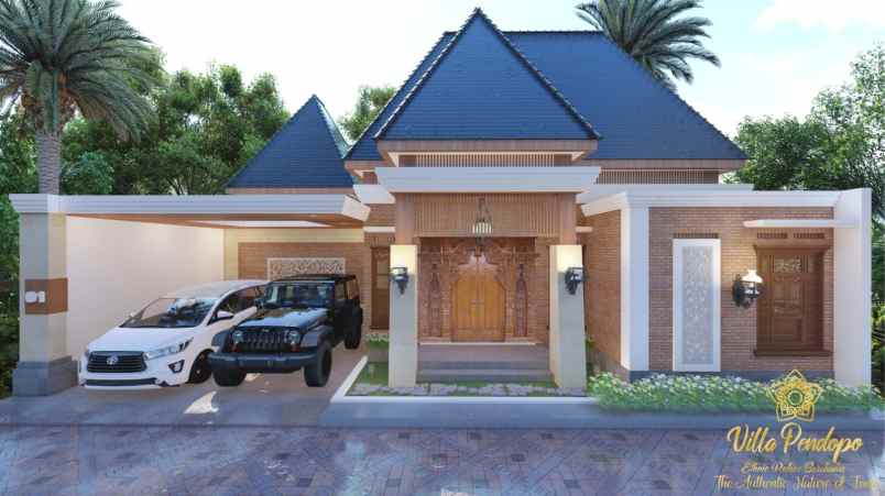 rumah villa full furnished di kawasan candi borobudur