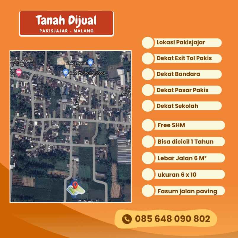 tanah di pakis malang dekat bandara