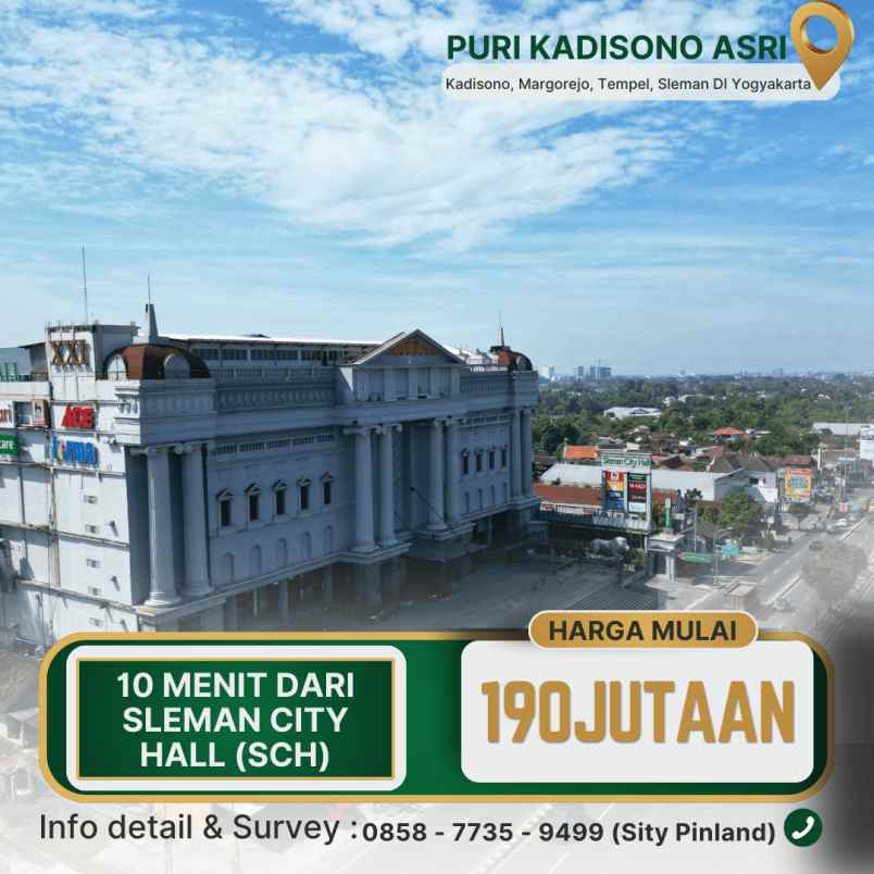 tanah kaveling mulai 190 jutaan di jl magelang