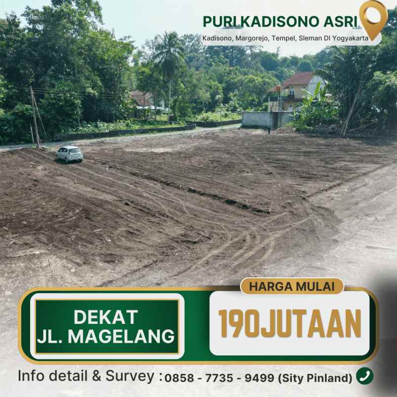 tanah kaveling mulai 190 jutaan di jl magelang