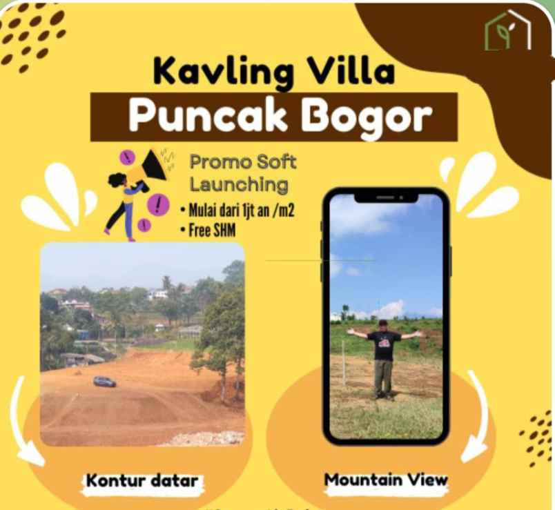 tanah kavling 1 5 jt meter di puncak bogor