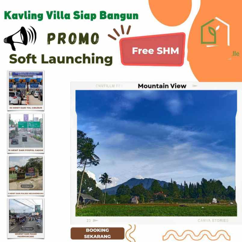 tanah kavling 1 5 jt meter di puncak bogor