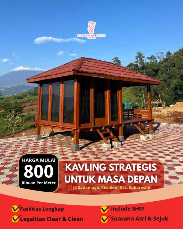 tanah kavling strategis di sukaresmi cianjur