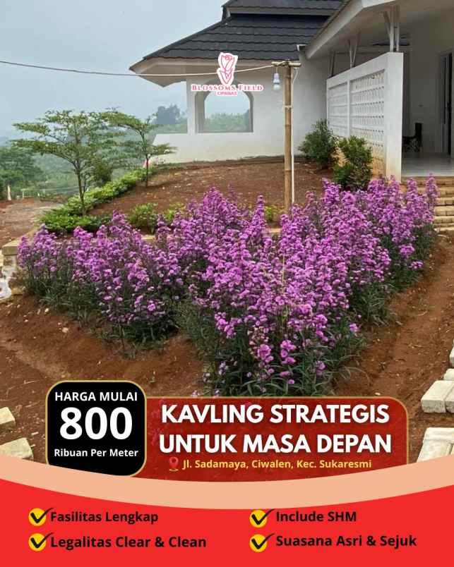 tanah kavling strategis di sukaresmi cianjur
