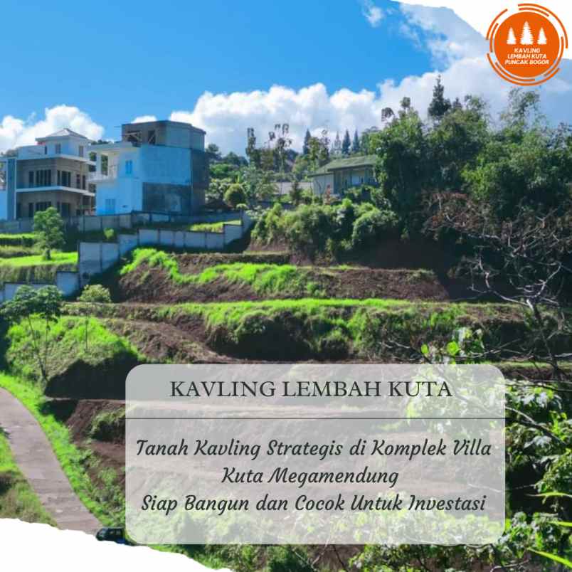 tanah komplek villa kuta megamendung