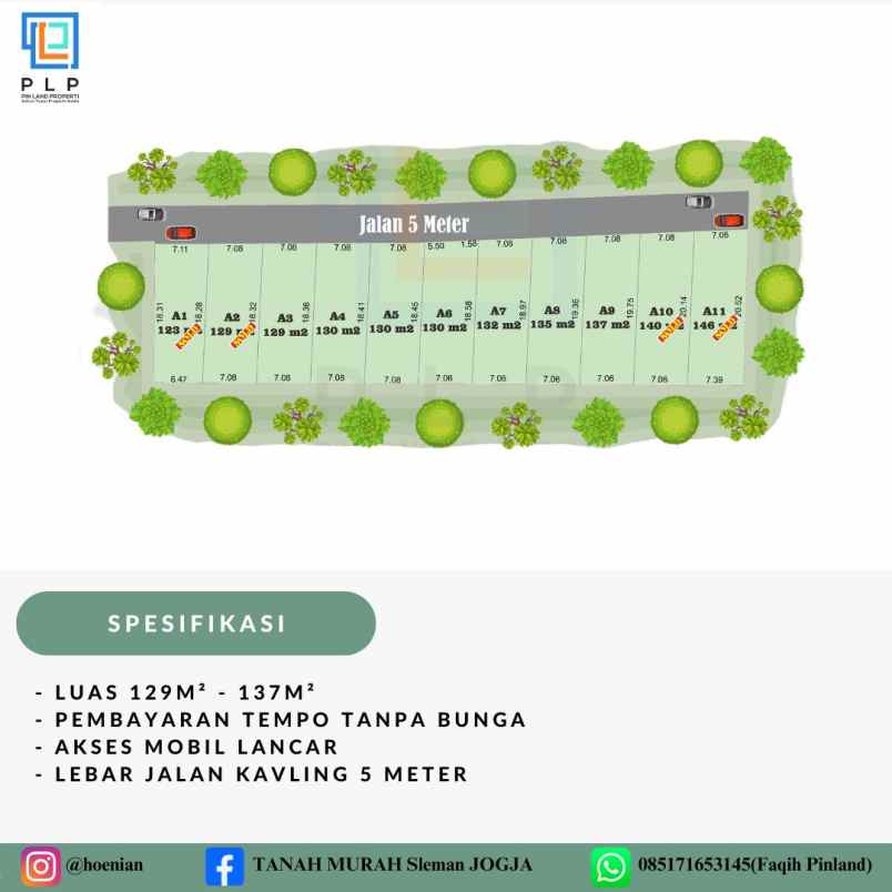 tanah murah maguwoharjo mulai 2 700 meter