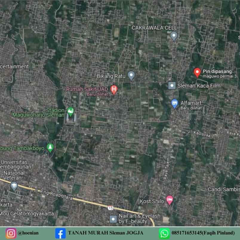 tanah murah maguwoharjo mulai 2 700 meter