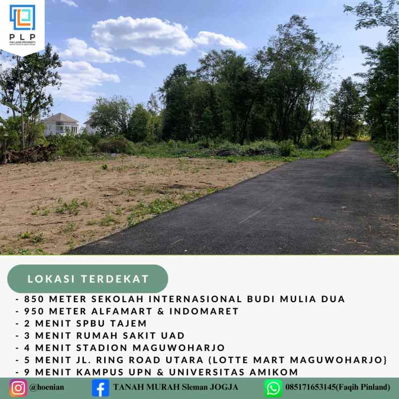 tanah murah maguwoharjo mulai 2 700 meter