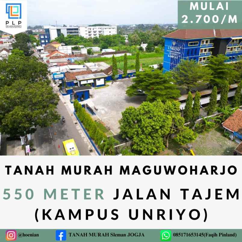 tanah murah maguwoharjo mulai 2 700 meter